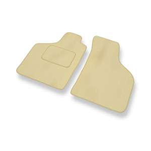 Fußmatten Auto für Renault Twingo I Hatchback (1992-2007) - Premium Velours beige Automatten Autoteppiche
