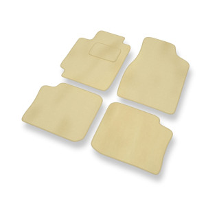 Fußmatten Auto für Toyota Camry V Limousine (2002-2006) - Premium Velours beige Automatten Autoteppiche