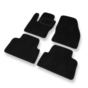 Fußmatten Auto für Ford Kuga I SUV (2008-2012) - Premium Velours schwarze Automatten Autoteppiche