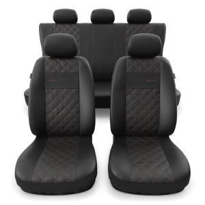 Universal Sitzbezüge Auto für Mitsubishi Lancer VI, VII, VIII, IX (1992-2016) – Autositzbezüge Schonbezüge für Autositze – PRF-RD