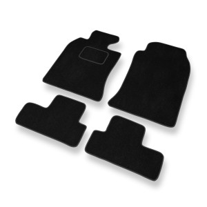 Fußmatten Auto für Mini Cabrio I Cabriolet (2004-2009) - Premium Velours schwarze Automatten Autoteppiche