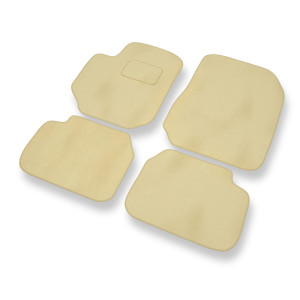 Fußmatten Auto für Fiat Croma II Kombi, Liftback (2005-2011) - Premium Velours beige Automatten Autoteppiche