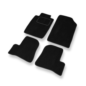 Fußmatten Auto für Peugeot 206 I Hatchback, Cabriolet, Limousine, SW (1998-2012) - Premium Velours schwarze Automatten Autoteppiche