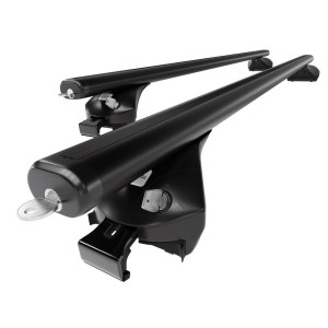 Aluminium-Dachträger für Renault Talisman (2016-2022) - schwarz Dachträger Dachgepäckträger - integrierte Relinge