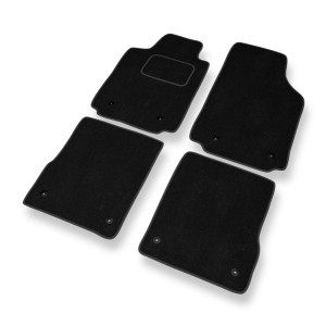 Fußmatten Auto für Audi A2 I 8Z Hatchback (1999-2005) - Premium Velours schwarze Automatten Autoteppiche