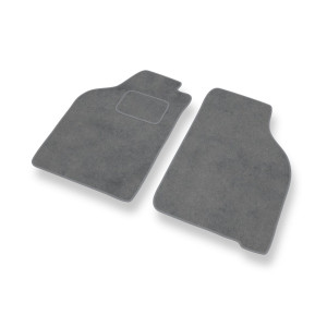 Fußmatten Auto für Ford KA I Hatchback (1996-2008) - Premium Velours graue Automatten Autoteppiche