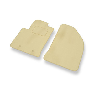 Fußmatten Auto für Ford Fusion I FL MPV (2006-2013) - Premium Velours beige Automatten Autoteppiche
