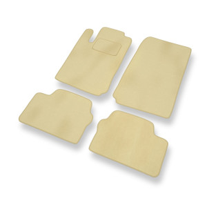 Fußmatten Auto für Opel Vectra B Caravan, Hatchback, Limousine (1995-2002) - Premium Velours beige Automatten Autoteppiche