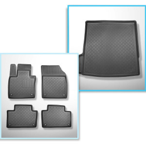 Set Kofferraumschale und angepasste Autoteppiche TPE für: Volvo XC90 II SUV (05.2015-....) - 5/7 Sitze (3. Reihe umgelegt); auch für Hybriden