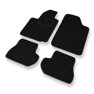 Fußmatten Auto für Citroen C2 Hatchback (2003-2010) - schwarze Automatten Autoteppiche