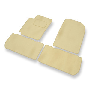 Fußmatten Auto für Citroen Xsara Picasso MPV (1999-2011) - Premium Velours beige Automatten Autoteppiche