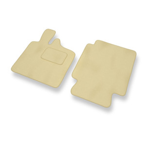 Fußmatten Auto für Smart ForTwo I Hatchback, Cabriolet (1998-2007) - Premium Velours beige Automatten Autoteppiche