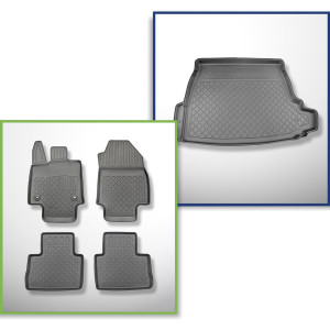 Set Kofferraumschale und angepasste Autoteppiche TPE für: Suzuki Across SUV (07.2020-....)