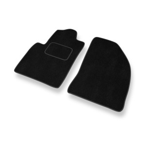 Fußmatten Auto für Ford Fiesta V Hatchback, Van (2002-2008) - Premium Velours schwarze Automatten Autoteppiche