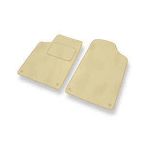 Fußmatten Auto für Peugeot 607 Limousine (1999-2010) - Premium Velours beige Automatten Autoteppiche