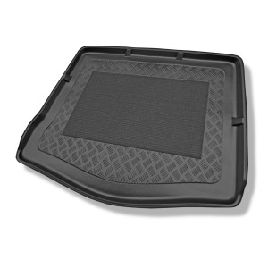 Kofferraumwanne für Ford Focus II Hatchback (2004-02.2011) - Kofferraummatte rutschfest Schutzmatte - mit vollem Reserverad
