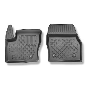 TPE Fußmatten Auto für Ford Transit Connect Van (01.2014-....) - schwarz Automatten Autoteppiche - kurze und lange Version