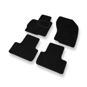 Fußmatten Auto für Mitsubishi ASX SUV (2010-2021) - Premium Velours schwarze Automatten Autoteppiche