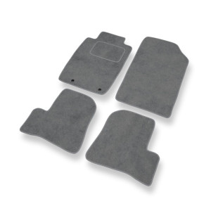Fußmatten Auto für Peugeot 206 I Hatchback, Cabriolet, Limousine, SW (1998-2012) - Premium Velours graue Automatten Autoteppiche