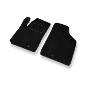 Fußmatten Auto für Hyundai i10 I Hatchback (2007-2012) - Premium Velours schwarze Automatten Autoteppiche