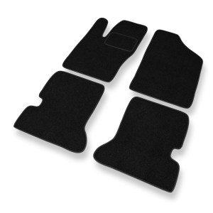 Fußmatten Auto für Fiat Seicento Hatchback, Van (1998-2010) - schwarze Automatten Autoteppiche