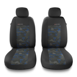 Universal Sitzbezüge Auto für Alfa Romeo Giulietta (2010-2020) – Vordersitze Autositzbezüge Schonbezüge – 2UNE-BL