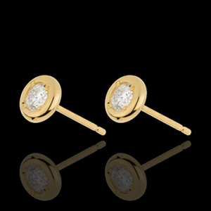 Edenly Diamantohrringe Puppe in Gelbgold