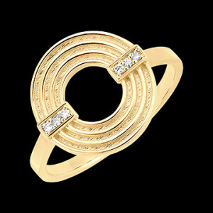 Edenly Ring Frische - Concordia - 9 Karat Gelbgold und Diamanten