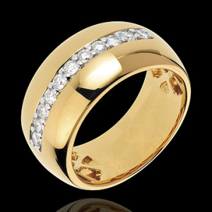Edenly Ring Zauberwelt - Sonnenglanz - Gelbgold - 11 Diamanten: 0.37 Karat