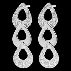 Edenly Ohrstecker Frische - Trio Pira - 18 Karat WeiÃŸgold