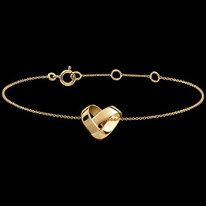 Edenly Origami Herz Armband â€“ 375er Gelbgold (9 Karat)