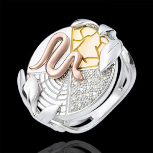Edenly Ring SchÃ¶pfung - Erdgeist - 18 Karat