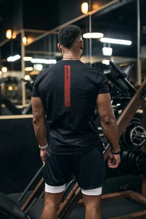 T-shirt męski METEOR czarny