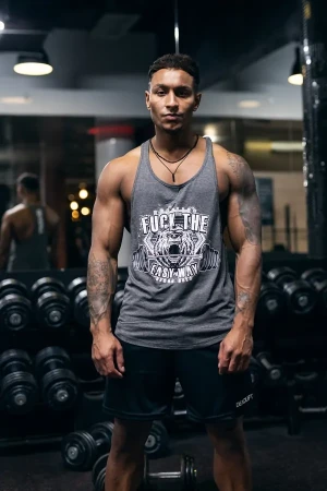 Tank top stringer męski BEAR grafit