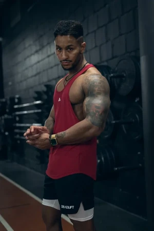 Tank top stringer męski CLASSIC bordo