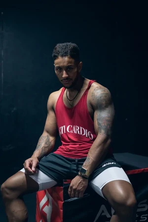 Tank top stringer męski CARDIO bordo