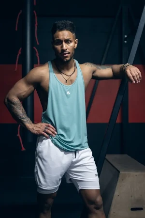 Tank top stringer męski CLASSIC mięta