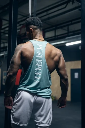 Tank top stringer męski PUSH PULL mięta