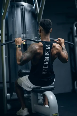 Tank top stringer męski PUSH PULL czarny