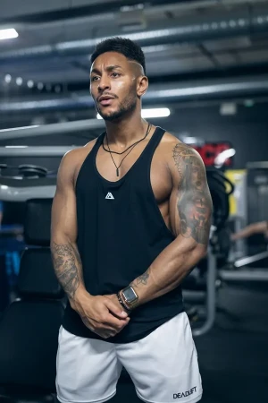 Tank top stringer męski CLASSIC czarny