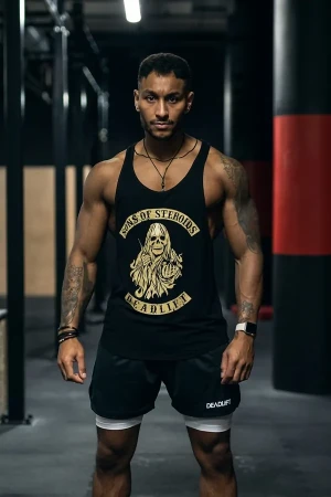 Tank top stringer męski SONS czarny