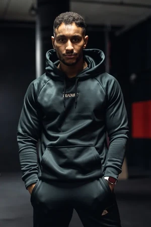 Bluza z kapturem męska METALLIC czarna