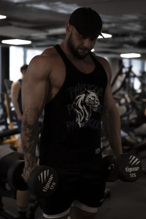 Tank top stringer męski PHYSIQUE KING czarny