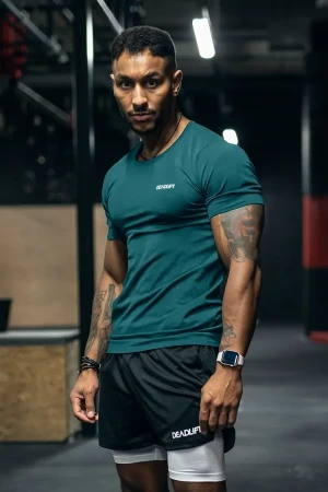 T-shirt techniczny szybkoschnący sportowy męski BOTTLE GREEN
