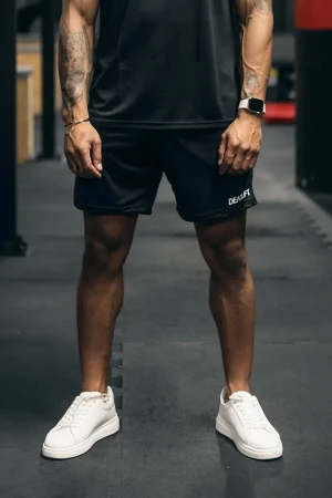 Spodenki sportowe męskie z kieszeniami DEADLIFT czarne