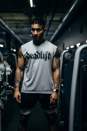 Bokserka męska bezrękawnik DEADLIFT GOTHIC szara