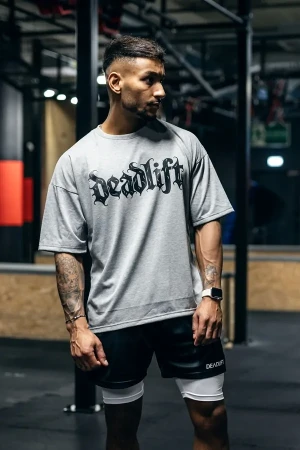 Koszulka oversize DEADLIFT GOTHIC szara