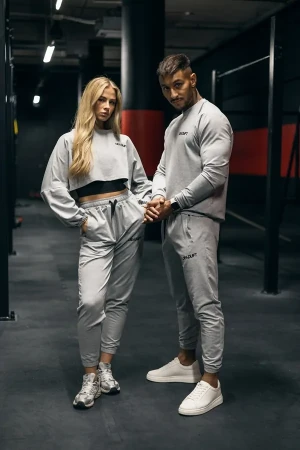 Spodnie treningowe COMFY unisex szare