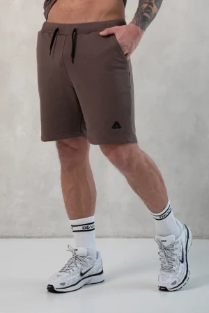 Spodenki bawełniane treningowe męskie SOIL brąz
