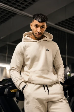 Bluza męska kangurka CREAM kremowa